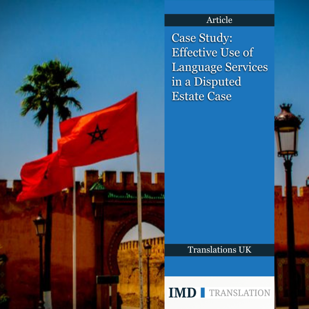 Generic translation related image next to IMD Translation logo and article title