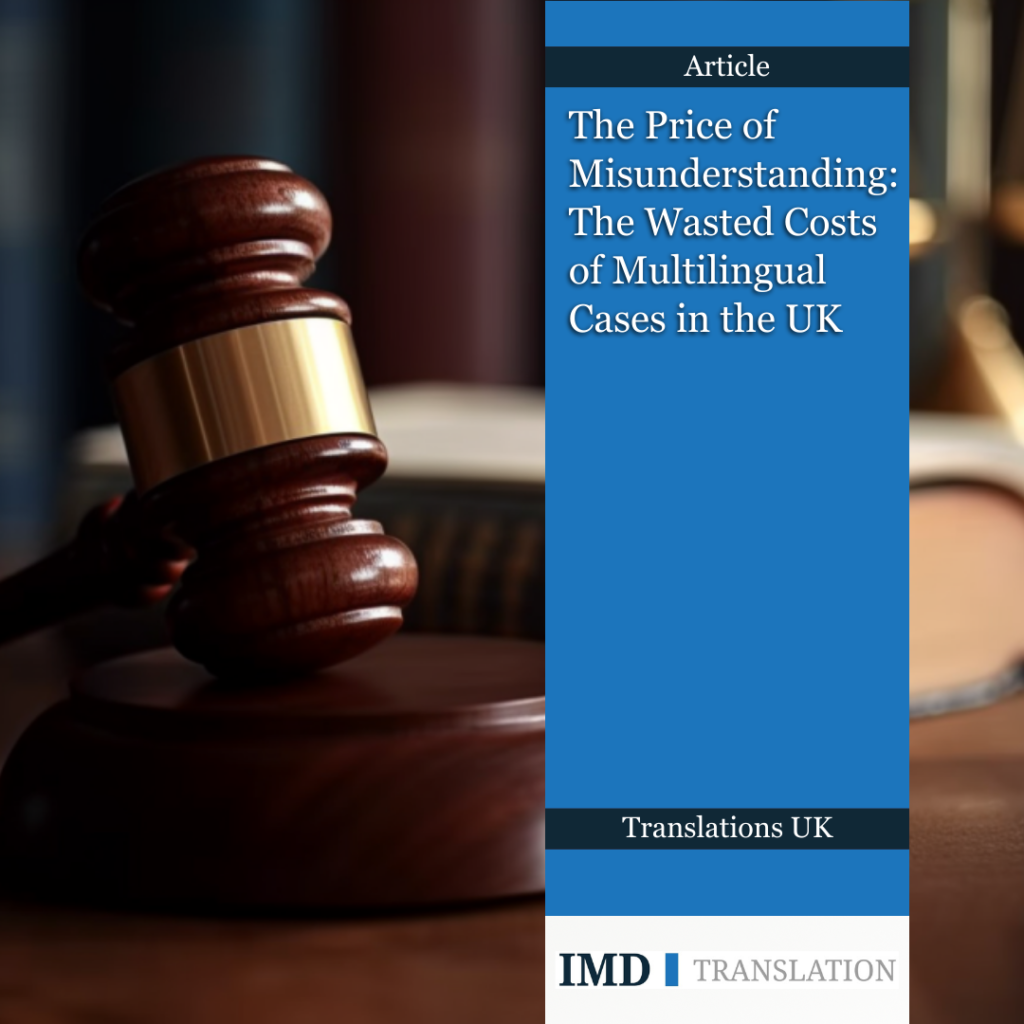 Generic translation related image next to IMD Translation logo and article title