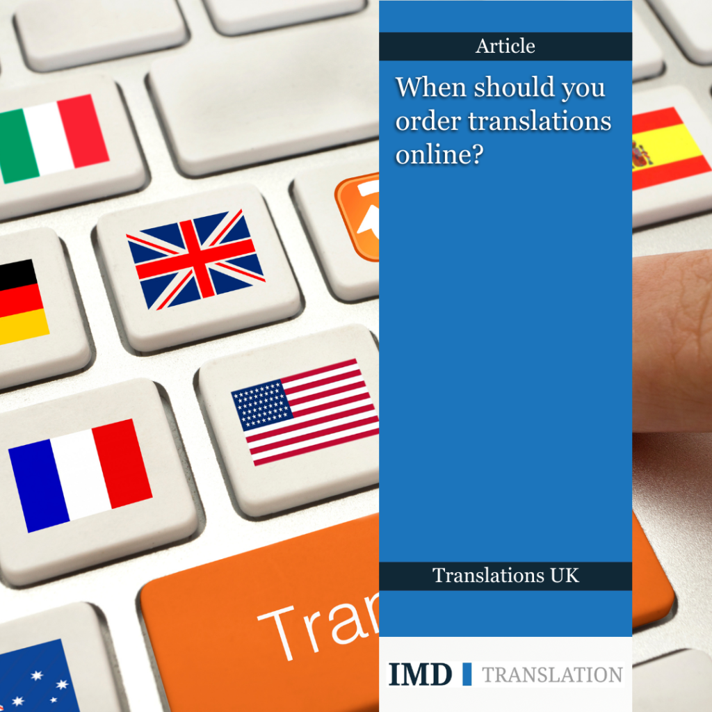 Generic translation related image next to IMD Translation logo and article title