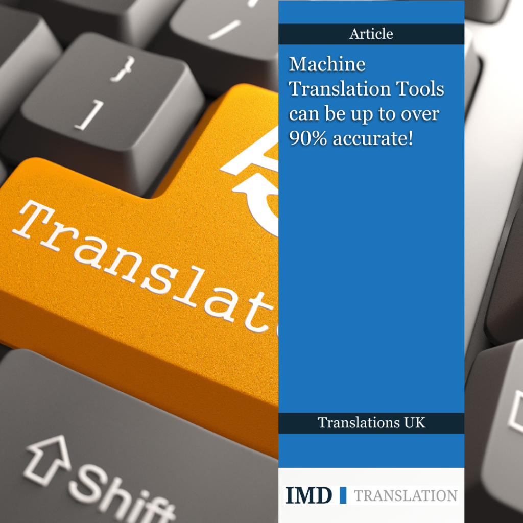 Generic translation related image next to IMD Translation logo and article title