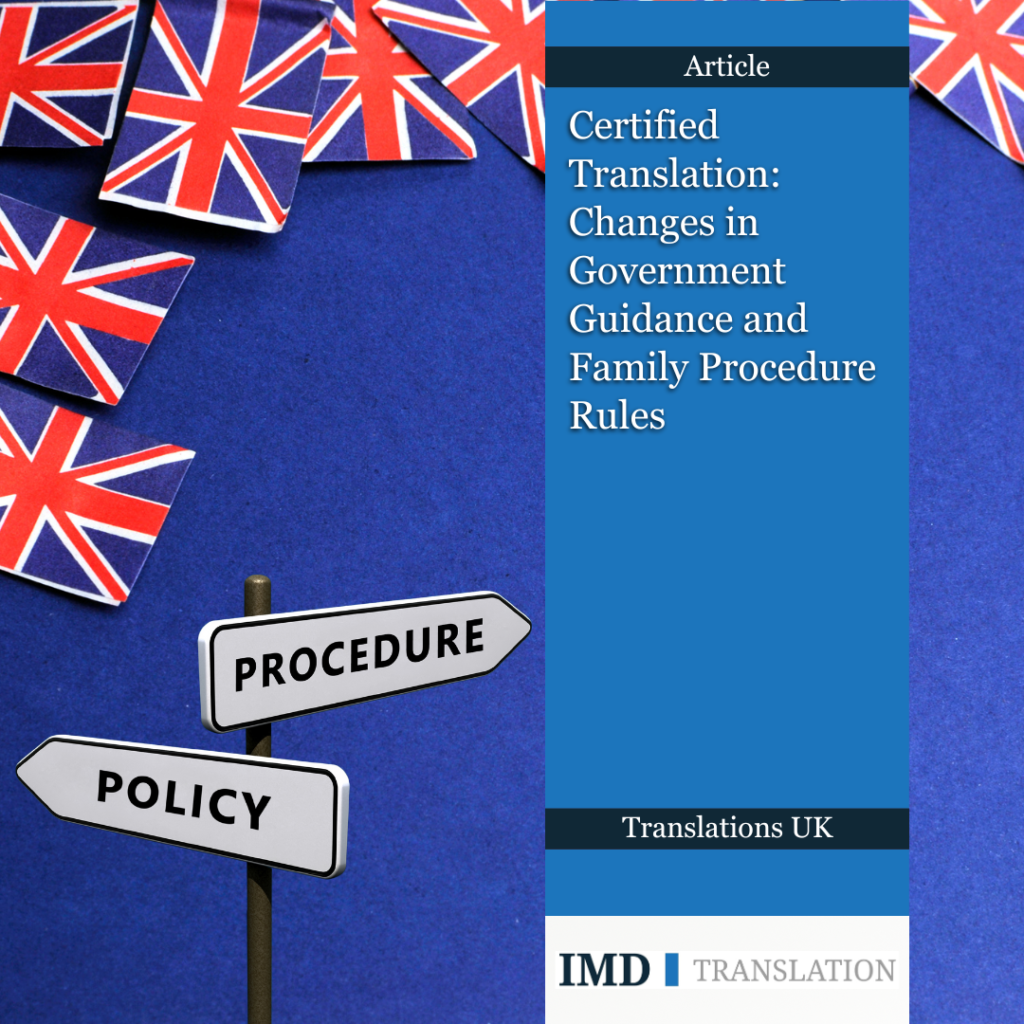 Generic translation related image next to IMD Translation logo and article title